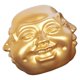 thumbnail image 4 of Golden Buddha Head Figurine for Home Office Decor Resin Craft Statue Four Faces Symbolizing Peace 6 Inches Tall, 4 of 5