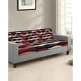 thumbnail image 2 of Red Orange Blue Sofa Couch Cushion Covers Washable, Removable Stretchable Sectional Couch Covers, Geometric Modernism Abstract Art Slipcovers for L & T Shape Sofa Furniture Protector L Size 1 pc, 2 of 7