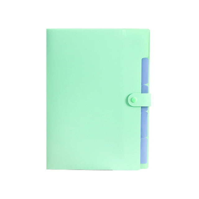 Green Expanding File Folders, A7 Expanding Folder, File Organizer File Folder Document Organizer Travel File Folder for School Office, Filling Folders Subject Document Organizer for Home