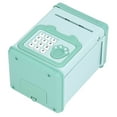 thumbnail image 4 of Piggy Bank Electronic, Auto Scroll Paper Handle Design Fingerprint Password Cash Piggy Bank  For Storage Money For Kids Green, 4 of 8