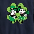 thumbnail image 3 of Disney - Mickey Minnie Shamrock - Toddler And Youth Crewneck Fleece Sweatshirt, 3 of 5