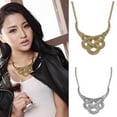 thumbnail image 2 of opvise Women Vintage Ethnic Hollow Knot Drop Pendant Statement Necklace Jewelry, 2 of 7