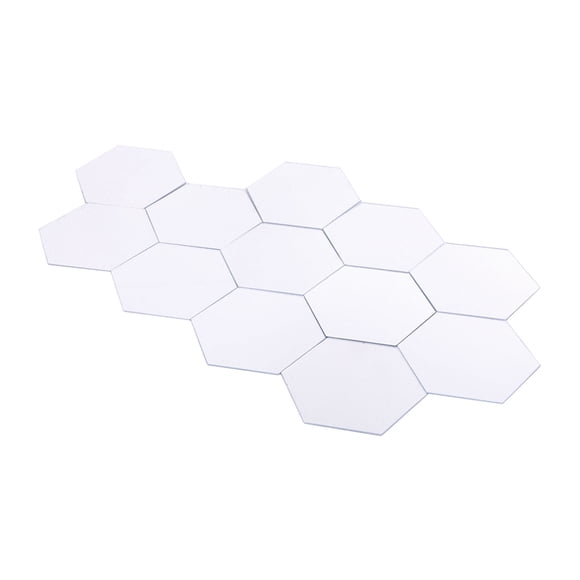 Moderno 12 Piezas 3d Efecto espejo Acrílico Pared Pegatina Extra Diy Decretación Del Hogar Arte Pequeño Espejo Mantiena la Hábitació Más Brillante