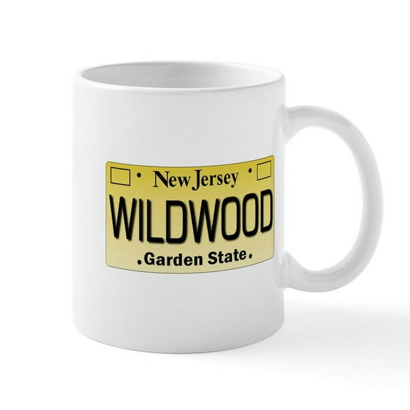 CafePress - Wildwood NJ Tagwear Mug - 11 oz Ceramic Mug - Novelty Coffee Tea Cup