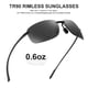 thumbnail image 4 of Gafas Deportivas de Sol JIM HALO Polarizadas TR90 Sin Montura para Hombre y Mujer, 4 of 8