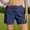 Navy, variant on Women's Casual Athletic Running Shorts Quick Dry Lightweight Workout Gym Shorts with Zipper Pockets Light Blue