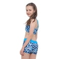 thumbnail image 3 of CHICTRY Girls Two Piece Swimwear Tankini Set Crop Tops with Shorts Swimsuit Blue 12, 3 of 7