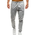 thumbnail image 1 of UKAP Mens Trousers High Waisted Bottoms Drawstring Pants Loungewear Sport Sweatpants Light Gray M, 1 of 7