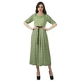 thumbnail image 4 of Moomaya Printed Swing Dress Women Midi Dress Short Sleeve Casual Work Dress, 4 of 6