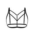 thumbnail image 4 of Qertyioot Mode Femmes Aguichant Bustier à Col Licou en Cage Élastique, 4 of 7