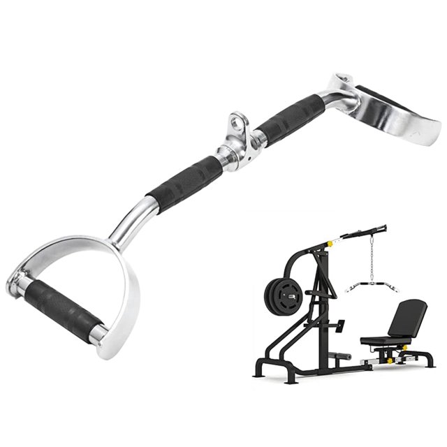 HosuG Neutral Grip LAT Pull Down Bar, Wide Grip LAT Pulldown Machine Attachments with Handls, 27in/70cm Bar with 800lbs Loading, DIY Home Body training apparatus