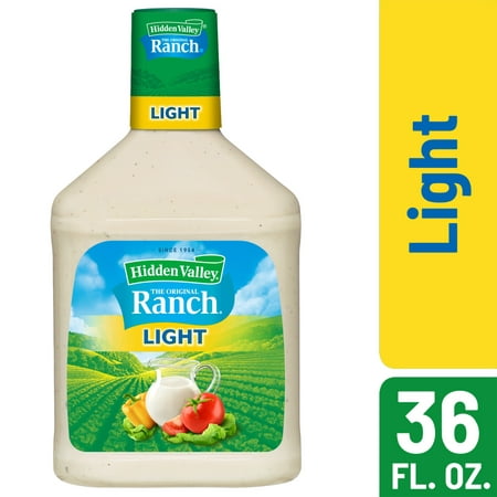 Hidden Valley Original Ranch Light Salad Dressing & Topping, Gluten Free, keto-friendly - 36 fl oz