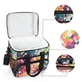 thumbnail image 6 of FORMRS Insulated Cooler Bag 24 Cans Capacity Soft Leakproof Lunch Box with Side Pockets, Green Colorful Circles, 6 of 7