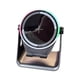 thumbnail image 1 of Altavoz Bluetooth inalámbrico con soporte para teléfono de inducción, sonido estéreo, luz ambiental RGB, diseño plegable portátil, marco de metal y base de madera, para dormitorio, hogar y, 1 of 4
