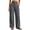 Gray women wide leg trousers a1, variant on Usloyux Women's Wide Leg High Waisted Trousers with Pockets Loose Palazzo Pants Casual Beach Travel Workwear Bottoms, Black L