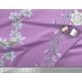 thumbnail image 2 of Soimoi Cotton Voile Fabric Leaves & Tulip Floral Print Fabric by Yard 42 Inch Wide, 2 of 3