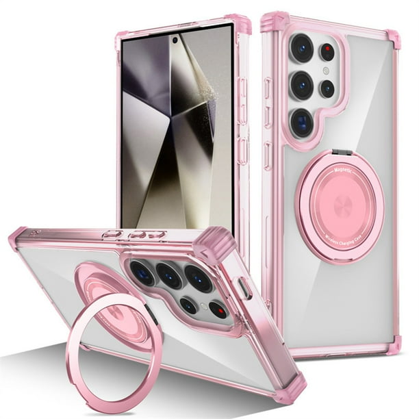 Funda para S25U con soporte magnético giratorio de 360 grados, carcasa protectora resistente y a prueba de golpes, funda magnética para S25 U.