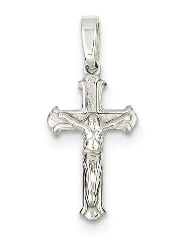 Sterling Silver Polished Crucifix Pendant - Walmart.com