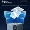 thumbnail image 6 of FastXmas Portable Washing Machine, 18L Large Capacity Laundry Washer with Blue Light, Foldable Automatic Washing Machine with Spin Dryer 4 Modes Deep Cleaning for Underwear, Baby Clothes, Sock, 6 of 9