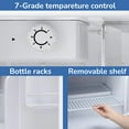 thumbnail image 2 of Auseo 1.7 cu.ft. Compact Refrigerator Mini Fridge, Retro Style, Low Noise & Energy Saving, Adjustable Temperature, for Kitchen/Office/Apartment/Dormitory-Black, 2 of 7