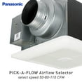 thumbnail image 2 of Panasonic FV-0511VK2 WhisperGreen Select Customizable Ventilation Fan, Speed Selector 50-80-110 CFM, Quiet, 2 of 7