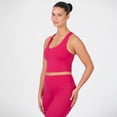 thumbnail image 3 of YITTY Active Women's UltraLuxe Built-in Bra Tank Top, Athleisure, 4-Way-Stretch, Raspberry Pink, XS, 3 of 7