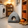 thumbnail image 6 of Cat Dome Bed - Plush Warmth Indoor Cats Sleeping Bed | Winter Thermal Insulation Kitten Resting Nest, Pet Supplies for Small Medium Cats, 6 of 6