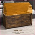 thumbnail image 6 of Chests & Wardrobes | 39.4” Rustic Brown Storage Chest with Safety Hinges | MDF, 6 of 9