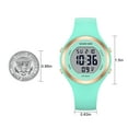 thumbnail image 6 of GOLDEN HOUR Waterproof Sport Women's Digital Chronograph Silicone Strap Watch, 6 of 9
