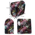 thumbnail image 5 of Abstract Lounger Chair Bag, Vibrant Rectangles Traditional Polka Dots Design Surrealism Inspired Geometric, High Capacity Storage with Handle Container, Lounger Size, Multicolor, by Ambesonne, 5 of 5