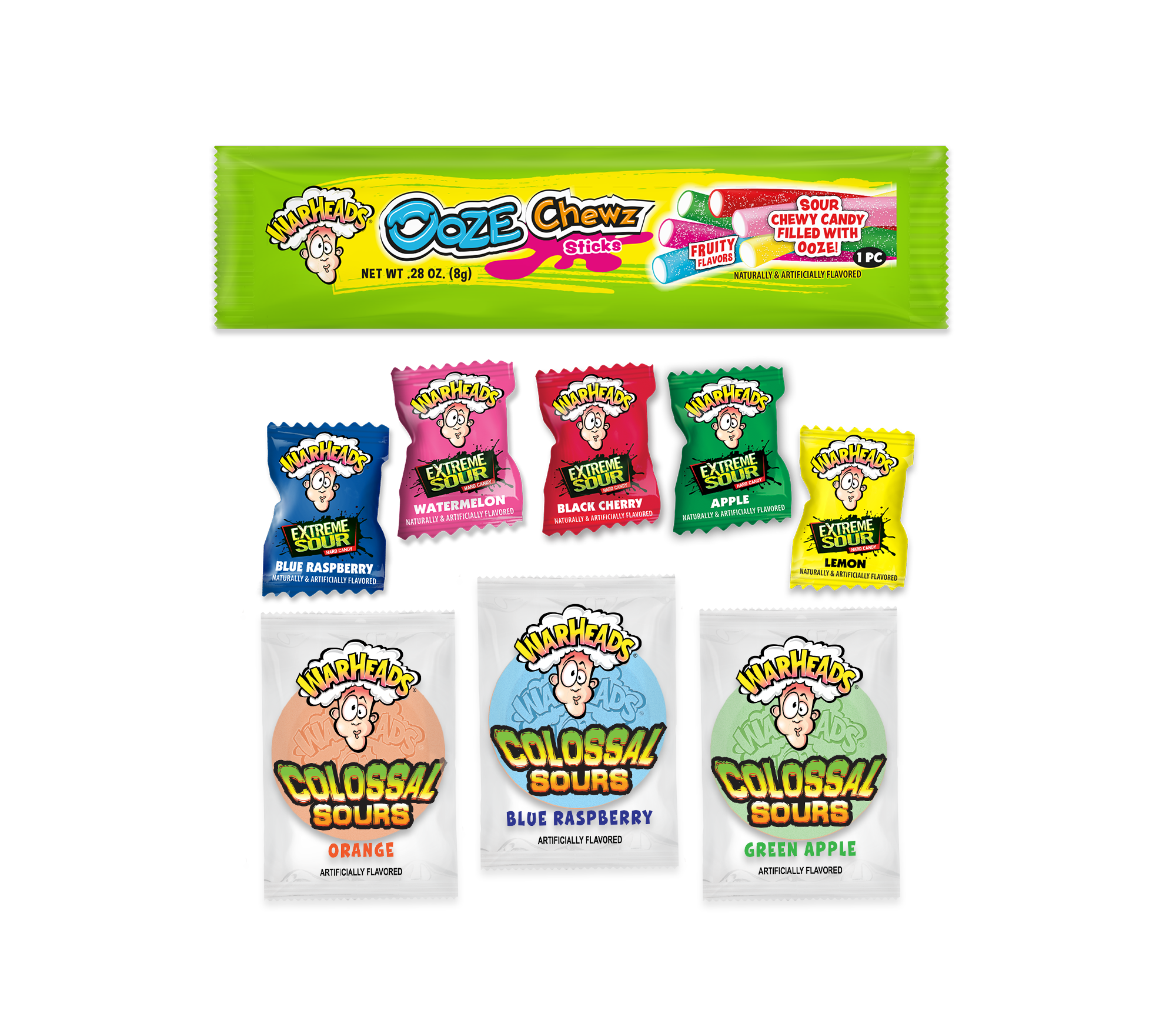 Warheads Halloween Mixed Candy Bag - 70 Piece Count