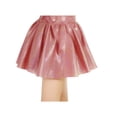 thumbnail image 2 of EnJoCho Girls Shiny Metallic Pleated Flared Min𝗂 Skater Skort Skirt Elastic Waist A-line Dance Skirt Performance wear Toddler Easter Dress, 2 of 4