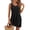 Black, variant on XiYing Dress Shirts for Men, Women's Casual Solid Color Summer Sleeveless Round-Neck Dress with Fold Design, S-Xl,