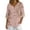 hgg300-Multicolor, variant on Ounisa 3/4 Sleeve Linen Shirts for Women Retro Floral Print Loose Button V Neck Blouse Lightweight Summer Tunic Tops