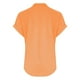 thumbnail image 4 of Camiseta sin mangas de verano para mujer, corte holgado, cuello en V plisado, sin mangas, bajo curvo, fluida, 4 of 5