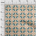 thumbnail image 2 of oneOone Cotton Cambric Dark Beige Fabric Asian Block Print Traditional Tile Sewing Fabric By The Yard Printed Diy Clothing Sewing Supplies 42 Inch Wide, 2 of 4
