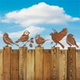 thumbnail image 6 of Rusty Birds Decoration,5 Pack Metal Birds Garden Ornaments, Rustic Outdoor Patio Yard Decorations,Outdoor Fence Decorations,Bird Yard Decor for Yard Lawn Trees Fences Gates Windows Walls Grass, 6 of 8