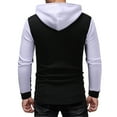 thumbnail image 5 of PMVFHDE Men's Outdoor Sports Hooded Sweatshirt and Pants Set with Patch Pocket Zipper Long Sleeve for Streetwear White,L, 5 of 7
