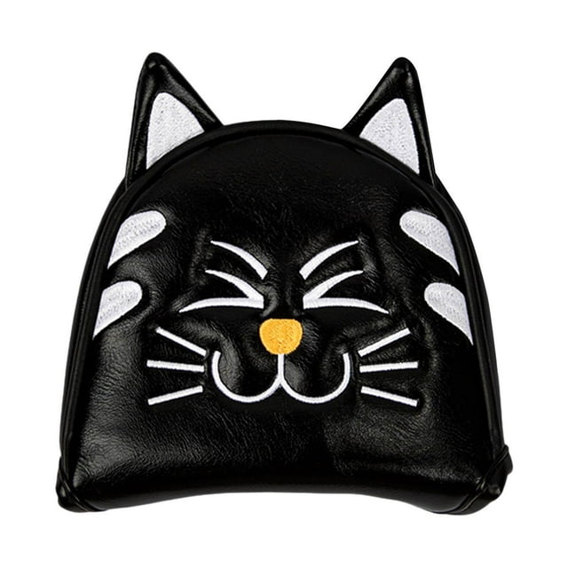 facefd Golf Head Covers Mallet Putter Professionals Outdoor Training Equipment Semicircle Black