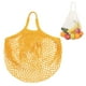 thumbnail image 1 of Uxcell 1-Pack Bolsa de Malla de Algodón, Bolsas de Compras Reutilizables y Lavables [Amarillo, Asa Corta], 1 of 1