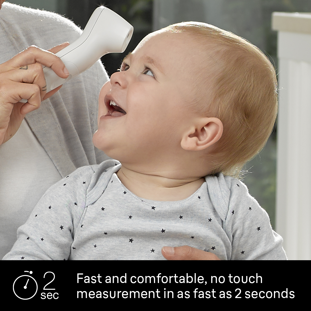 Braun 3-in-1 Digital No Touch Thermometer, Suitable for All Ages, BNT100US, White - image 4 of 10