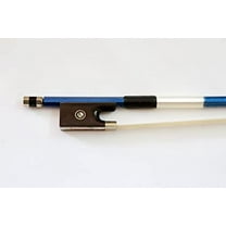 Carbon Fiber 4/4 Violin Bow, Blue, Ebony Frog