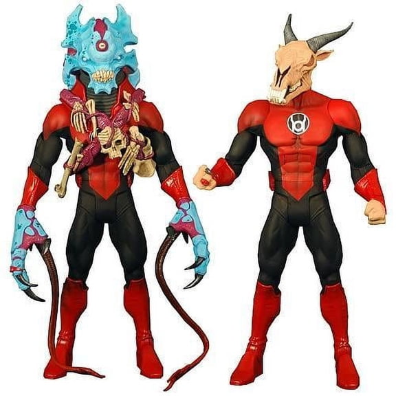 DC Universe Green Lantern Red Lantern Skallox and Night-Lik Action Figures