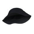 thumbnail image 4 of Weikingp Sun Hats for Women Cap Outdoors Wild Fisherman Women Fashion Unisex Sun Men Hat Baseball Caps Sun Hat Bucket Hats for Woman Sun Hats for Men (Clearance) Black cotton, 4 of 5