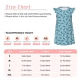 thumbnail image 3 of Fotbe Cute Shark Vestido de Dormir para Niñas de 3 a 10 Años, Mangas Cortas, Estilo Princesa, Pijama Camisón con Mangas Voladas-Small, 3 of 6