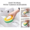 thumbnail image 5 of 4pcs Dishwashing Sponges, Cute Fruit Shape Thickened Kitchen Sponges, Multifunctional Wipe Decontamination Lightweight Cleaning Dish Sponge Cleaning Dish Kitchen Tools, 5 of 5