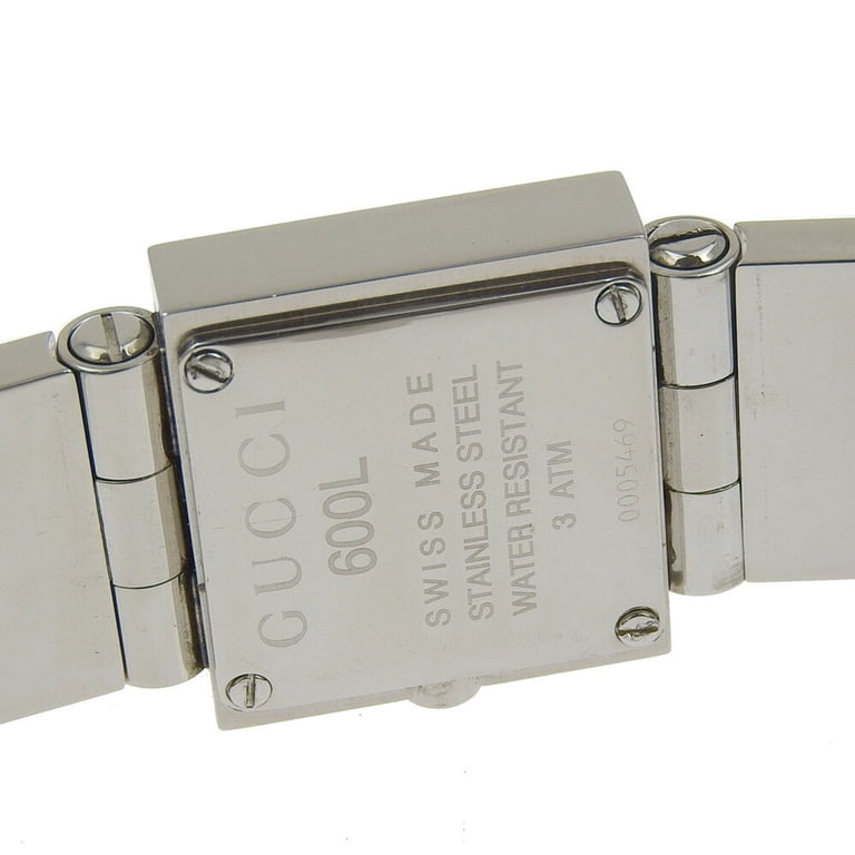 Pre-Owned Gucci Watch 600L Stainless Steel Quartz Analog Display