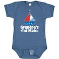 thumbnail image 3 of Inktastic Grandpas First Mate Nautical Sailboat Boys Baby Bodysuit, 3 of 5