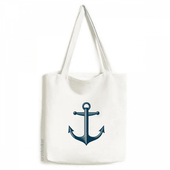 Anchor Droits Adralty Blue Military Ocean Tote Canvas Bag Shopping Satchel Casual Handbag