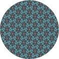 thumbnail image 1 of Ahgly Company Indoor Round Patterned Medium Aqua Marine Green Area Rugs, 8' Round, 1 of 6